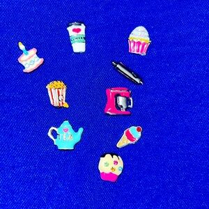 Set of nine origami owl charms. 💕